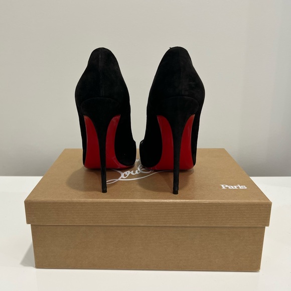 Christian Louboutin So Kate 120mm Black Suede - Picture 3 of 7